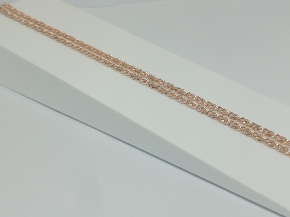 ЦЕПЬ ПУСТОТЕЛАЯ Птичий глаз(глаз пантеры) (Au 585)