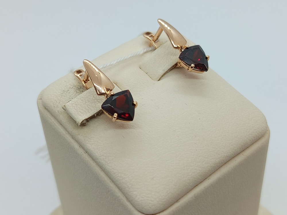 СЕРЬГИ С КАМНЕМ (Au 585)