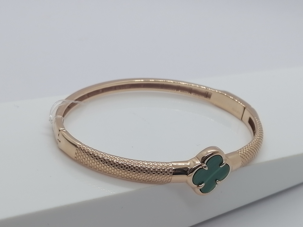 БРАСЛЕТ ЖЕСТКИЙ с камнем (Au 585)