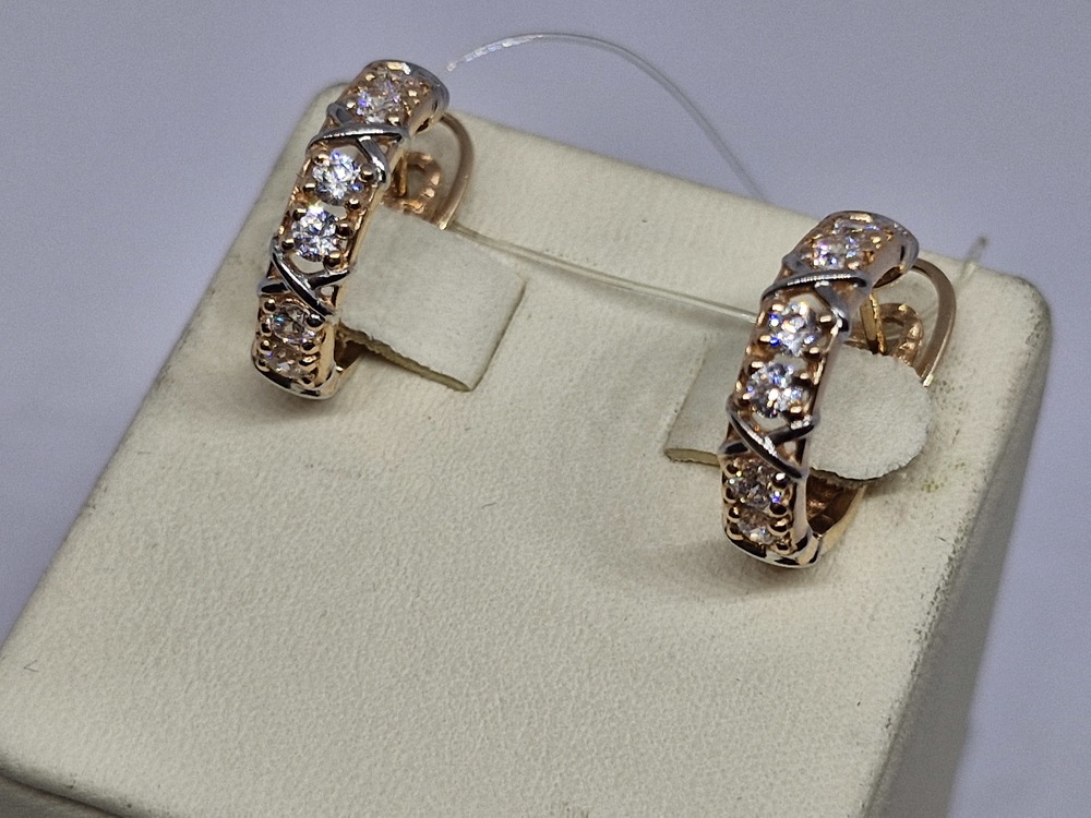 СЕРЬГИ С КАМНЯМИ (Au 585)