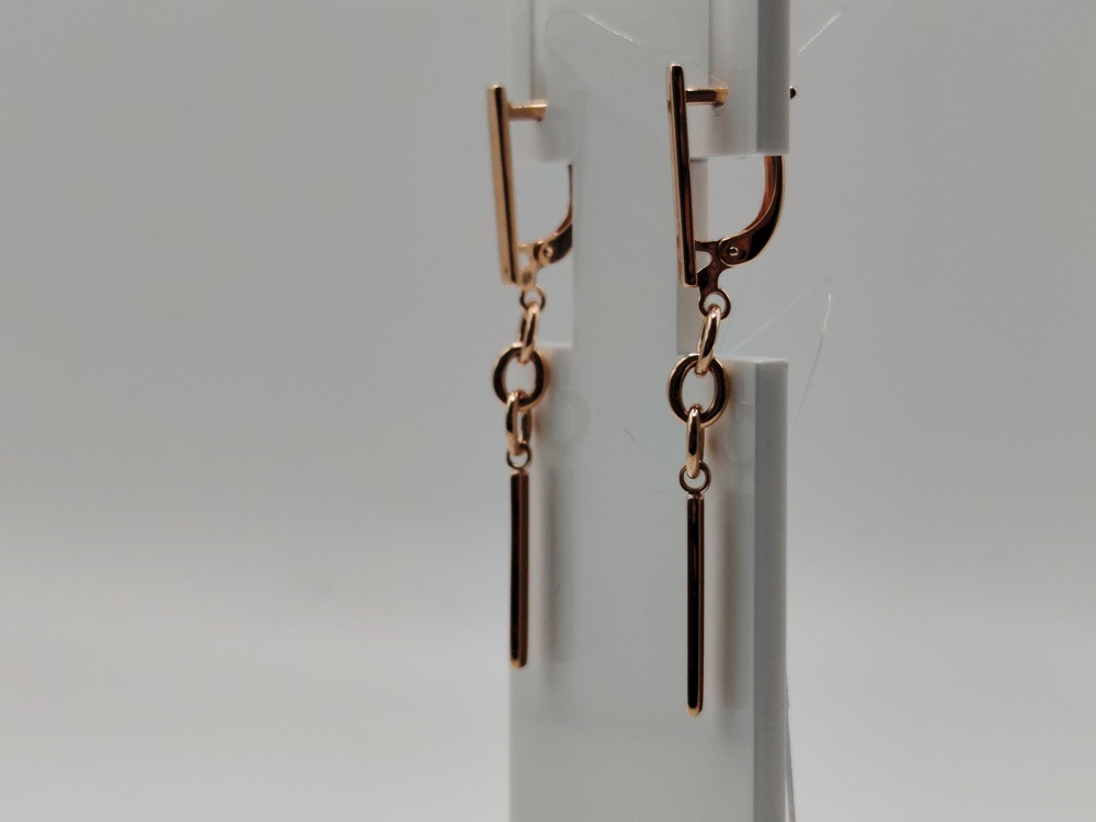 СЕРЬГИ БЕЗ КАМНЯ (Au 585)