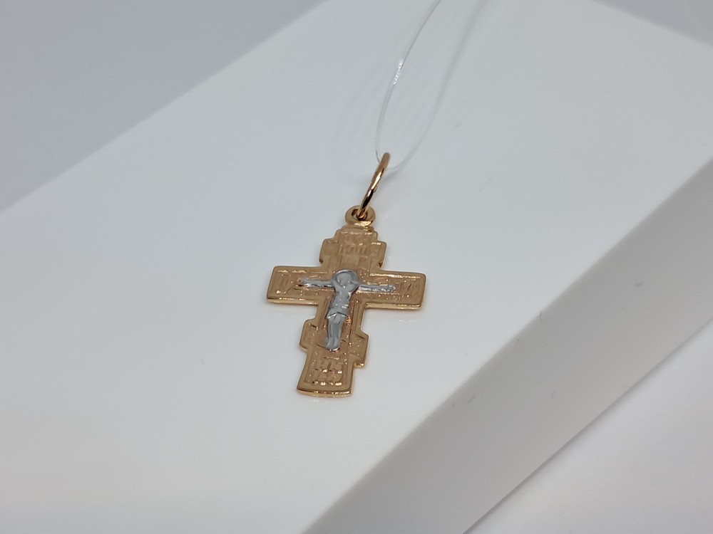ПОДВЕСКА КРЕСТ без камня (Au 585)
