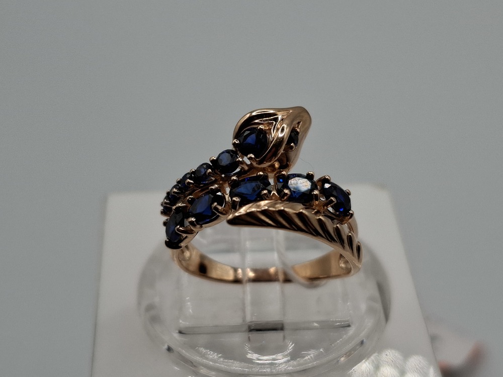 КОЛКМИ585 КОЛЬЦО С КАМНЯМИ (Au 585)