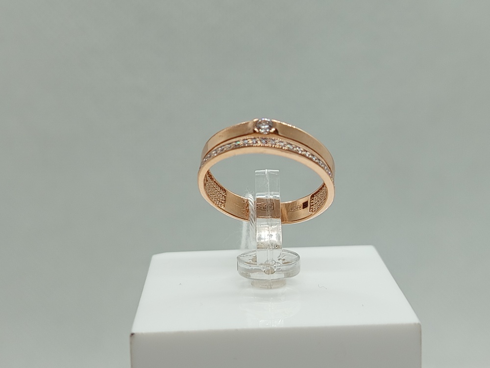 КОЛКМИ585 КОЛЬЦО С КАМНЯМИ (Au 585)