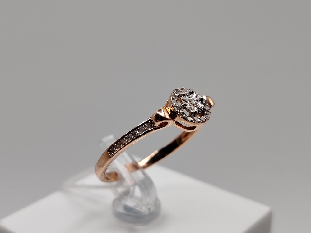 КОЛЬЦО БРИЛЛИАНТ Au 585