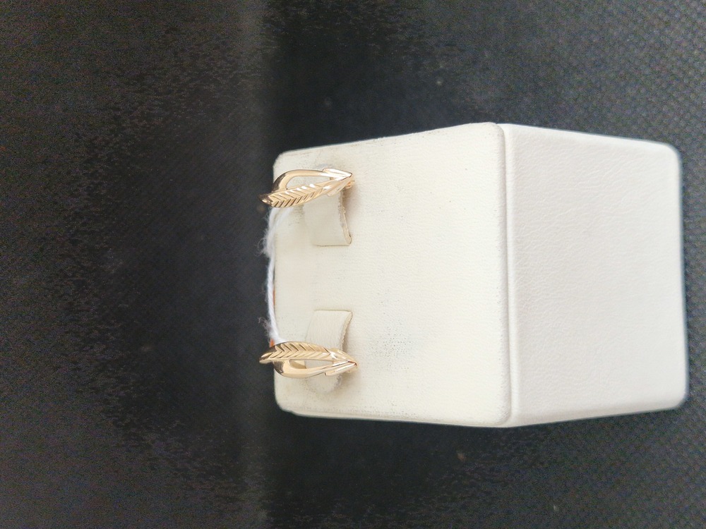 СБКМ585 СЕРЬГИ БЕЗ КАМНЯ (Au 585)