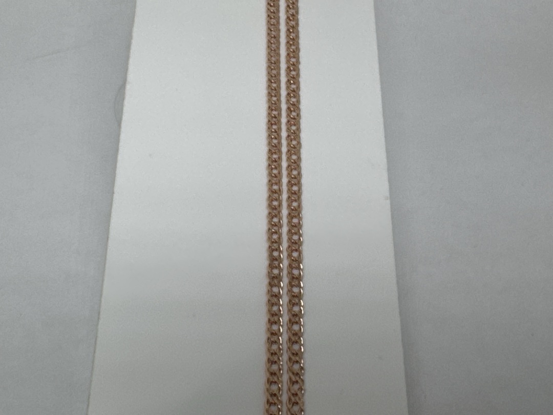 ЦЕПЬ ПУСТОТЕЛАЯ Ромб двойной (Au 585)