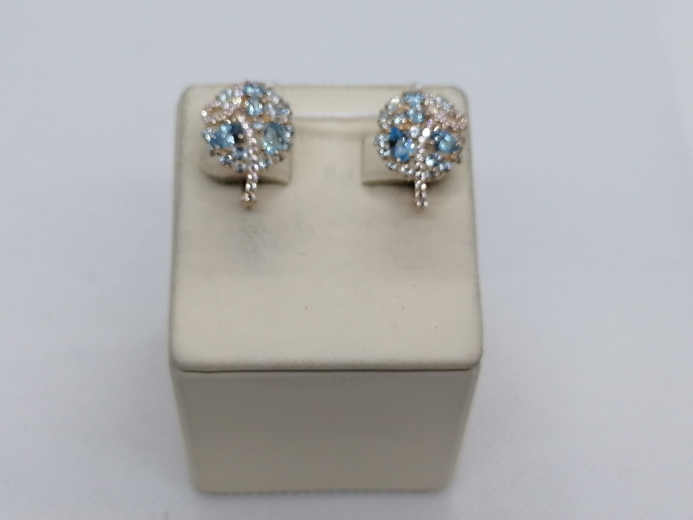 СЕРЬГИ С КАМНЯМИ (Au 585)