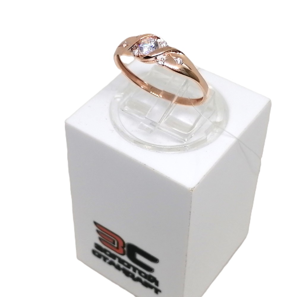 КОЛЬЦО С КАМНЯМИ (Au 585)