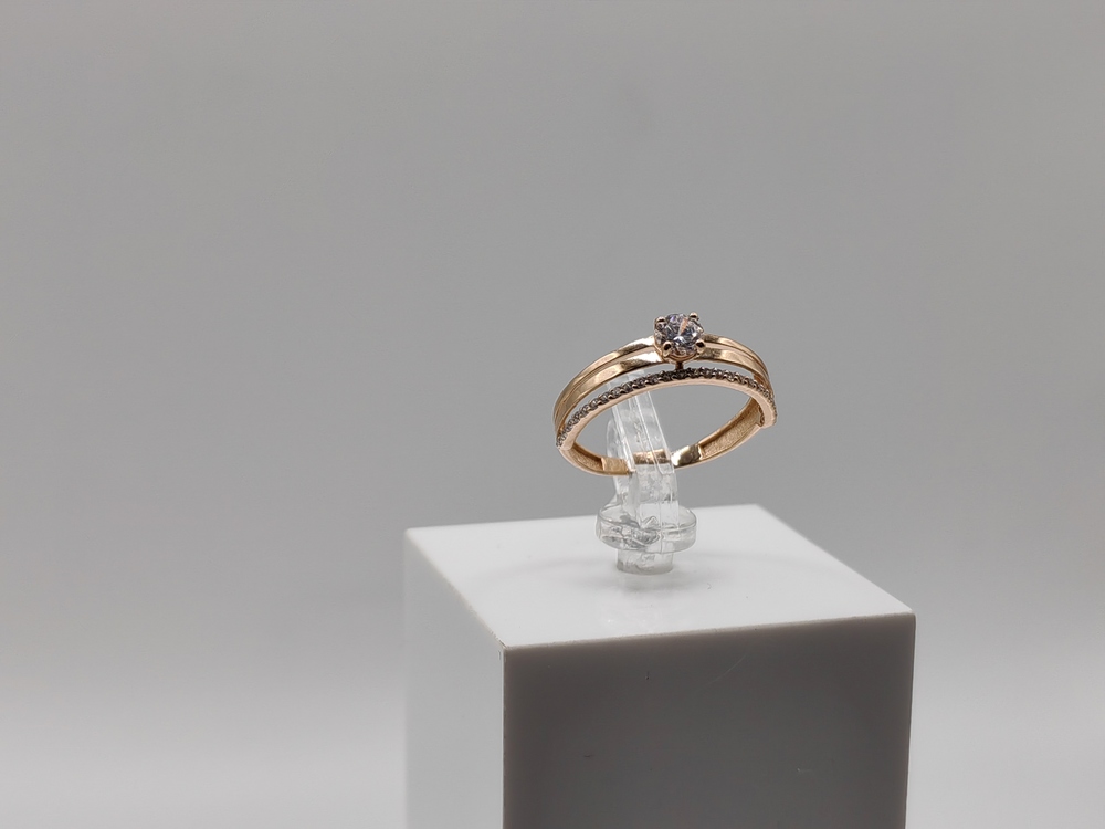 КОЛКМИ585 КОЛЬЦО С КАМНЯМИ (Au 585)