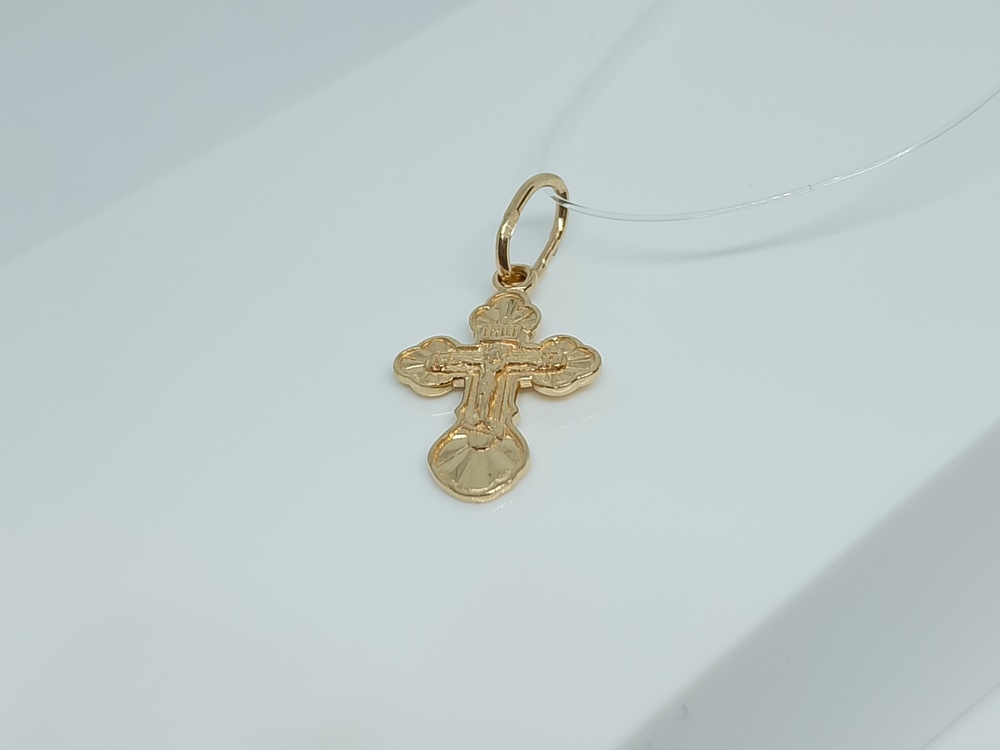 ПОДВЕСКА КРЕСТ без камня (Au 585)