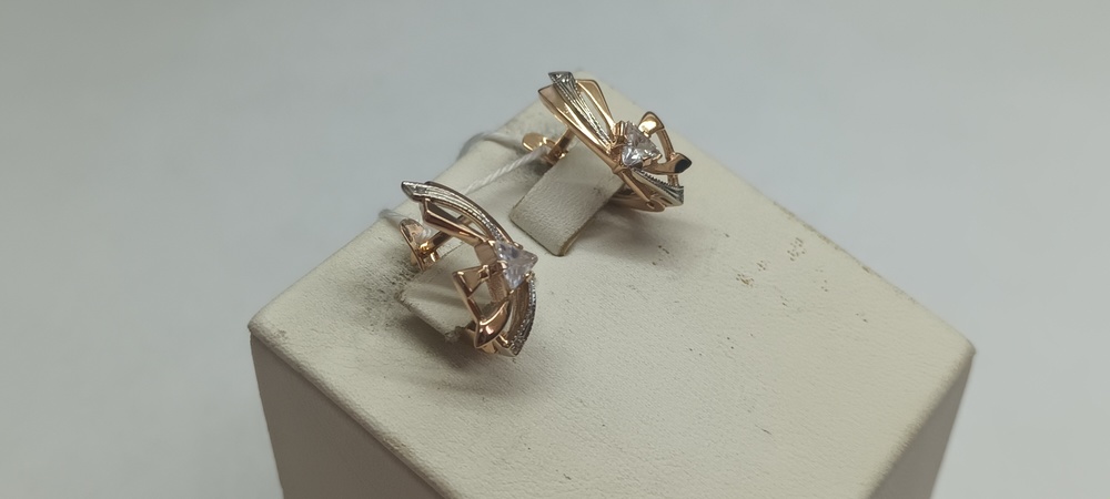 СЕРЬГИ С КАМНЯМИ (Au 585)