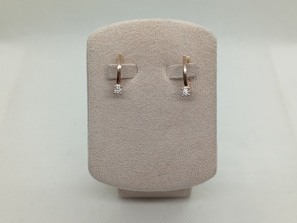 СЕРЬГИ С КАМНЕМ (Au 585)