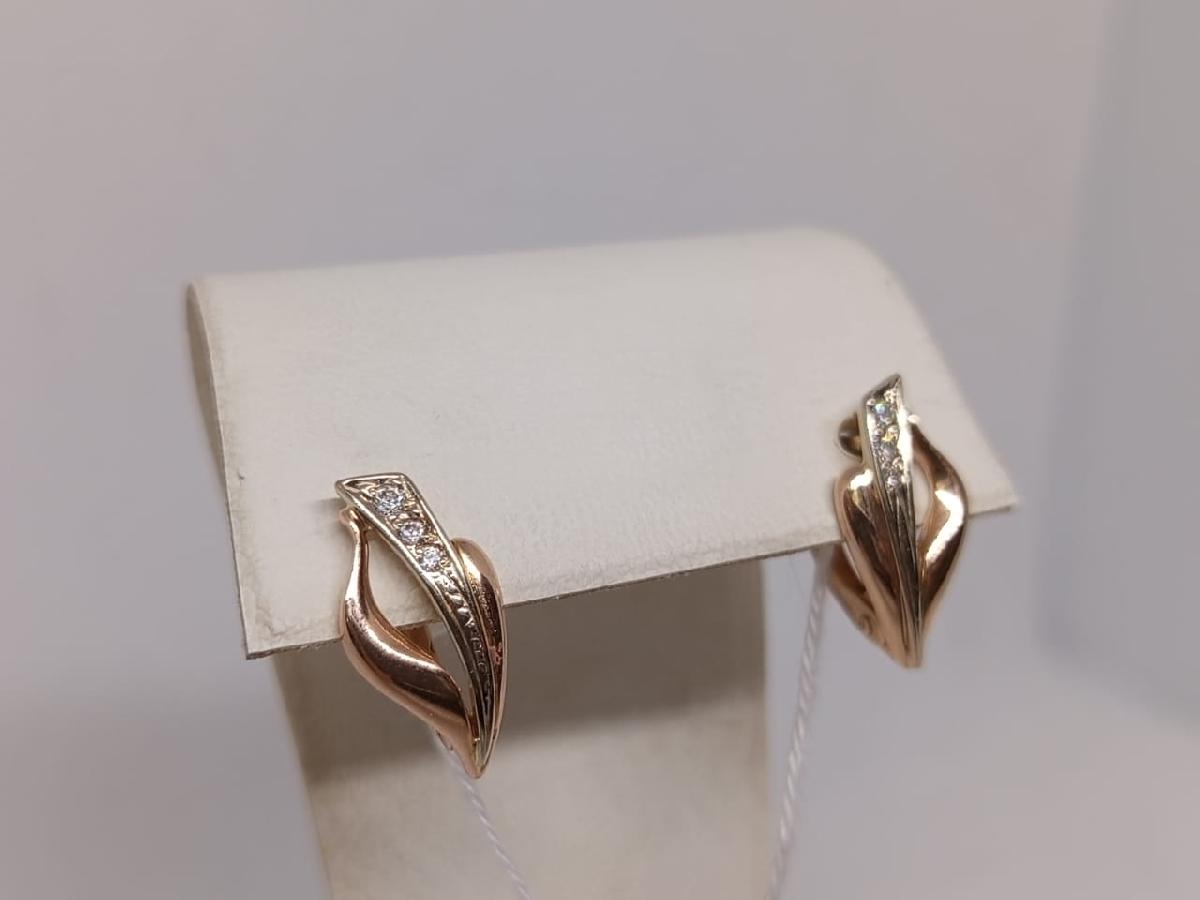 СЕРЬГИ С КАМНЯМИ (Au 585)