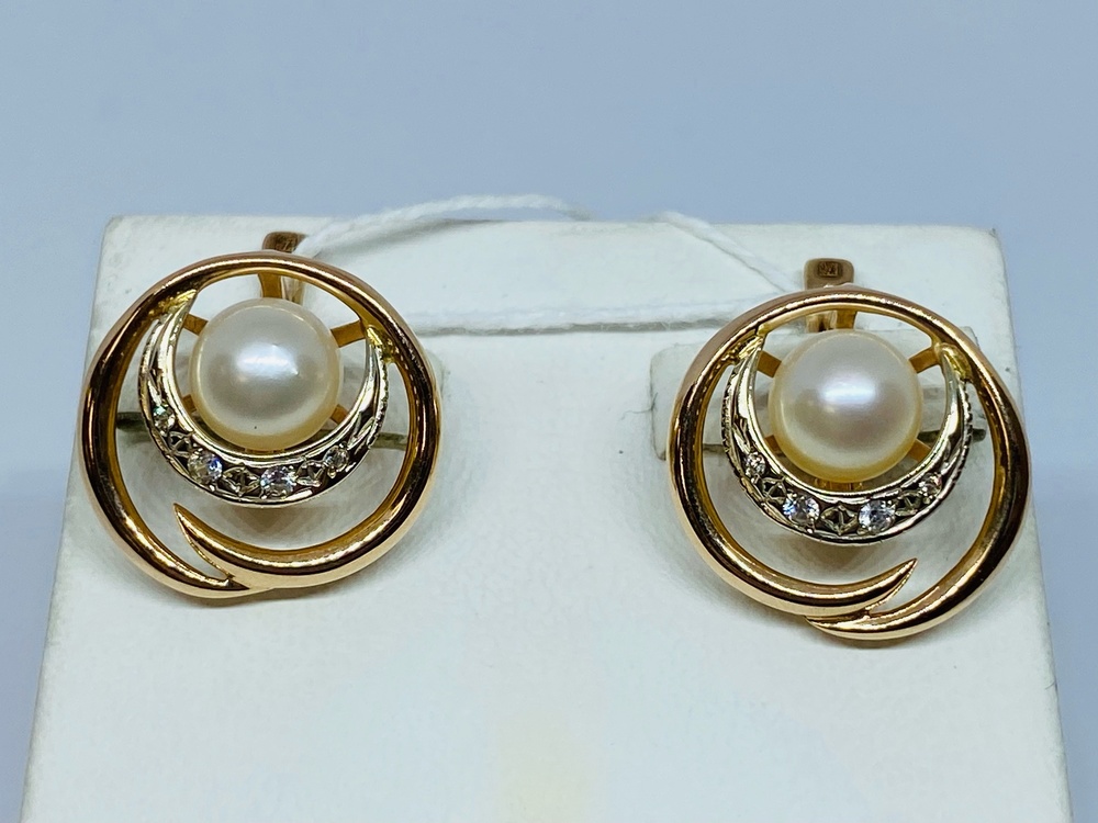 СЕРЬГИ С КАМНЯМИ (Au 585)