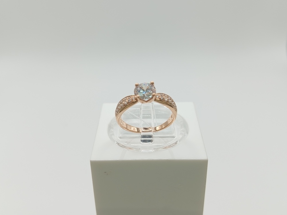 КОЛЬЦО С КАМНЯМИ (Au 585)