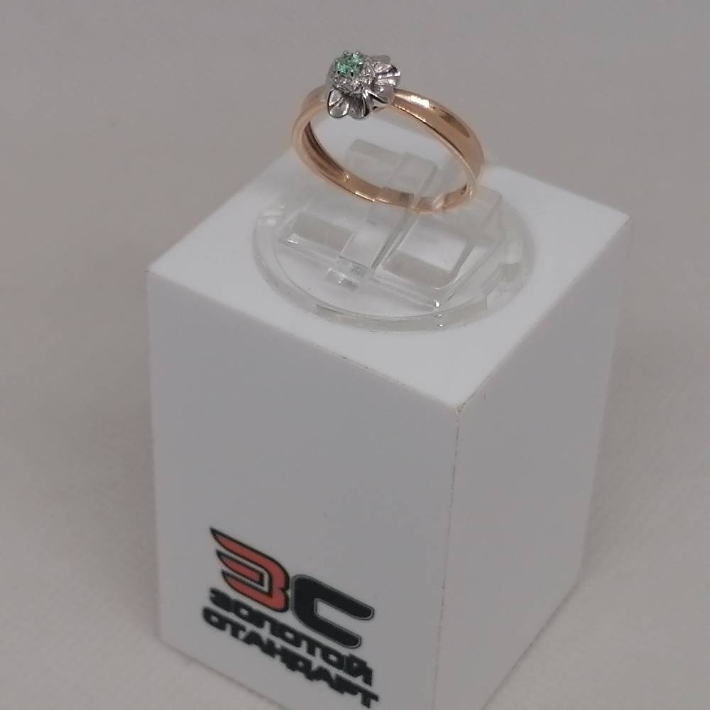 КОЛЬЦО С КАМНЯМИ (Au 585)