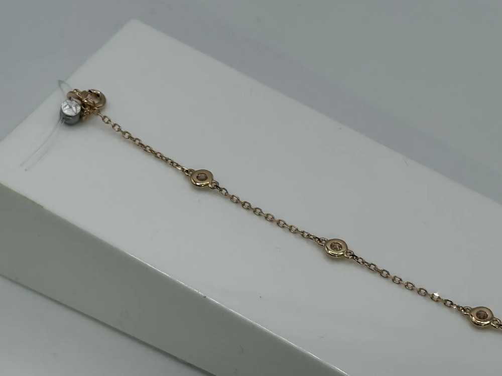 БРАСЛЕТ ФАНТАЗИЯ с камнями (Au 585)