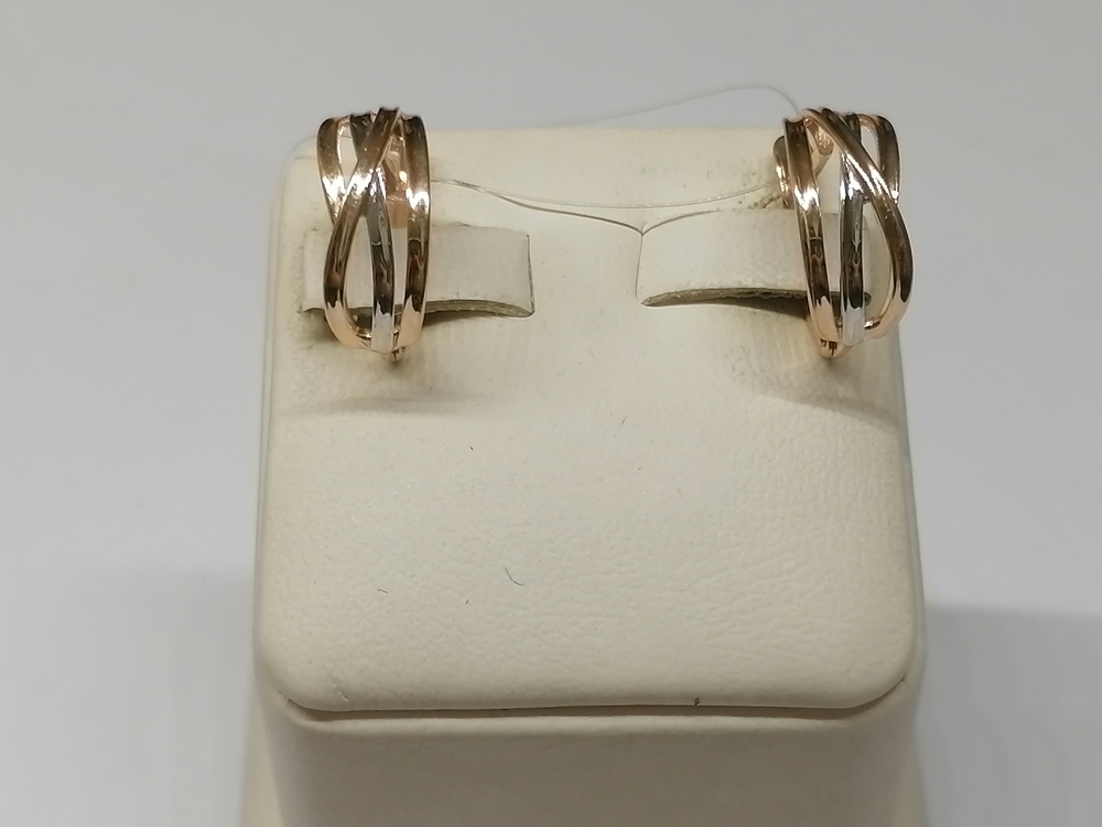 СЕРЬГИ БЕЗ КАМНЯ (Au 585)