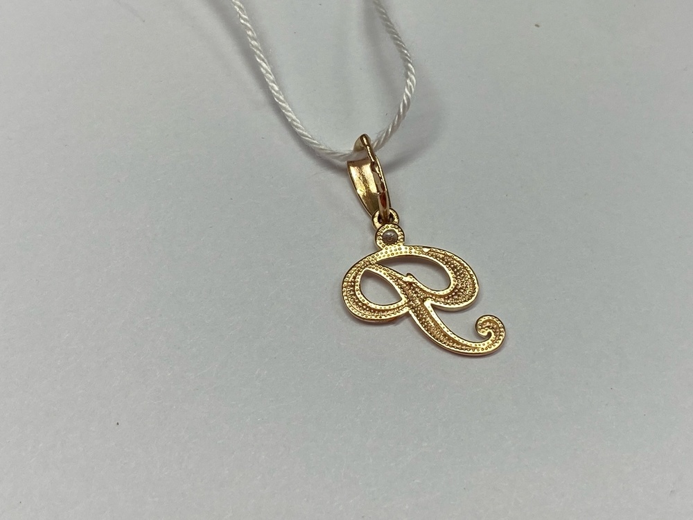 ПОДВЕСКА БУКВА Р Au 585