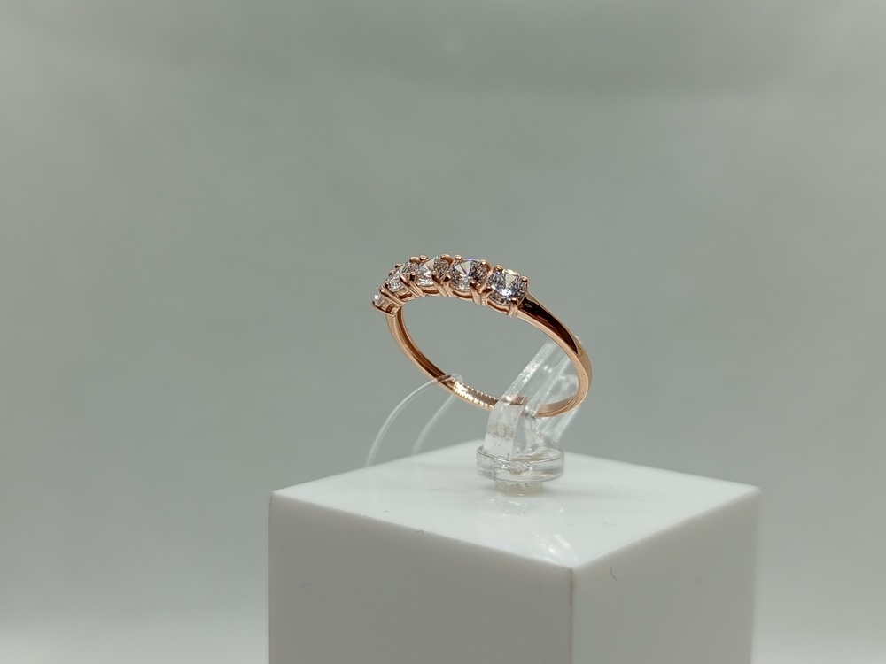 КОЛЬЦО С КАМНЯМИ (Au 585)