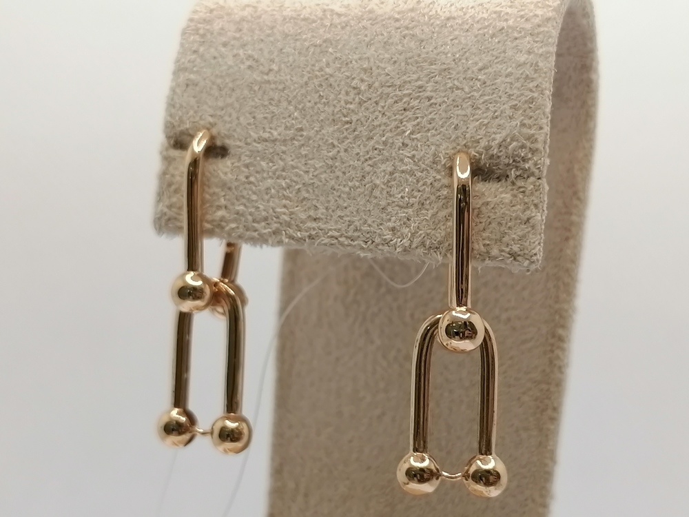 СЕРЬГИ БЕЗ КАМНЯ (Au 585)