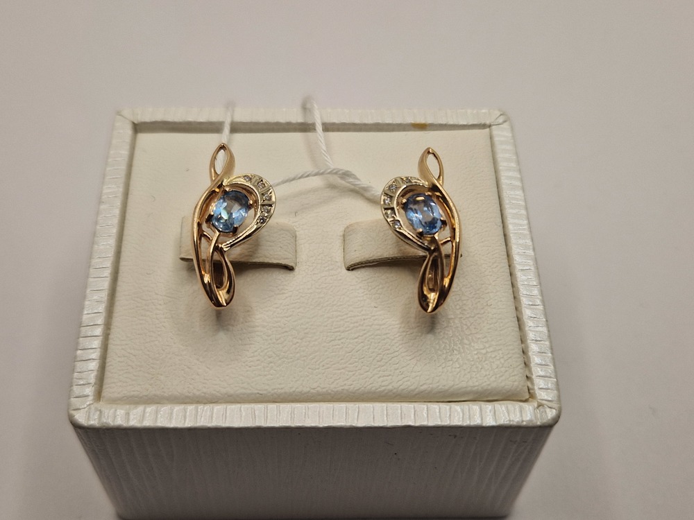 СЕРЬГИ С КАМНЯМИ (Au 585)