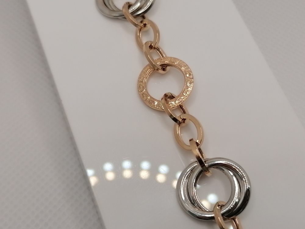 БРАСЛЕТ ПУСТОТЕЛЫЙ Фантазия (Au 585)