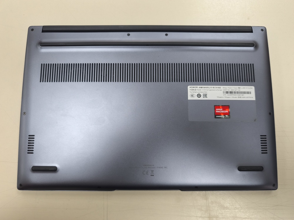 Ноутбук Honor Magikbook 15; Ryzen 7 5700U, Radeon Graphics, 16 Гб, 500 Гб, Нет