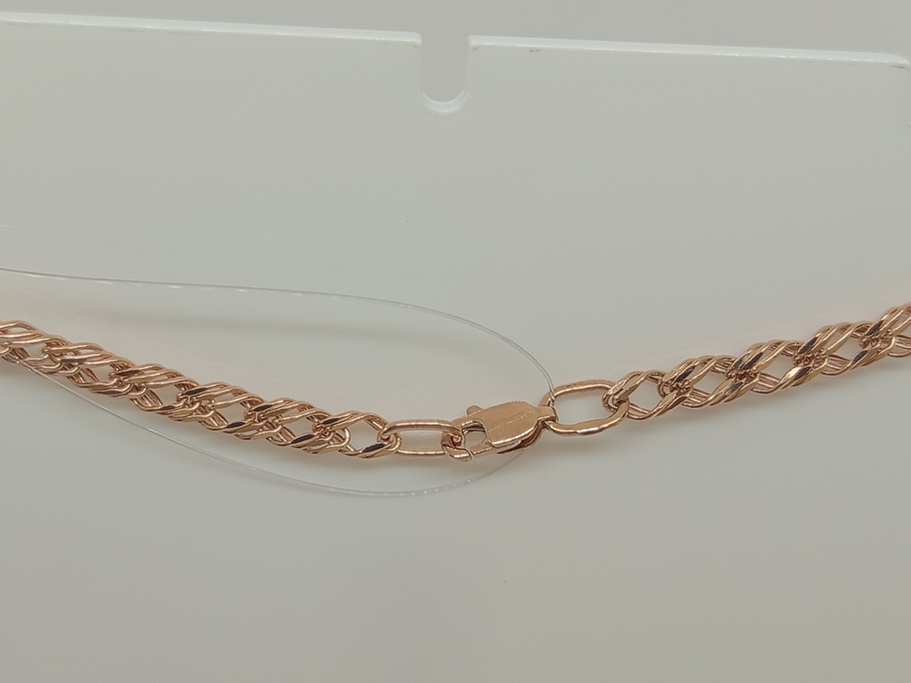 ЦЕПЬ ПУСТОТЕЛАЯ Ромб тройной (Au 585)