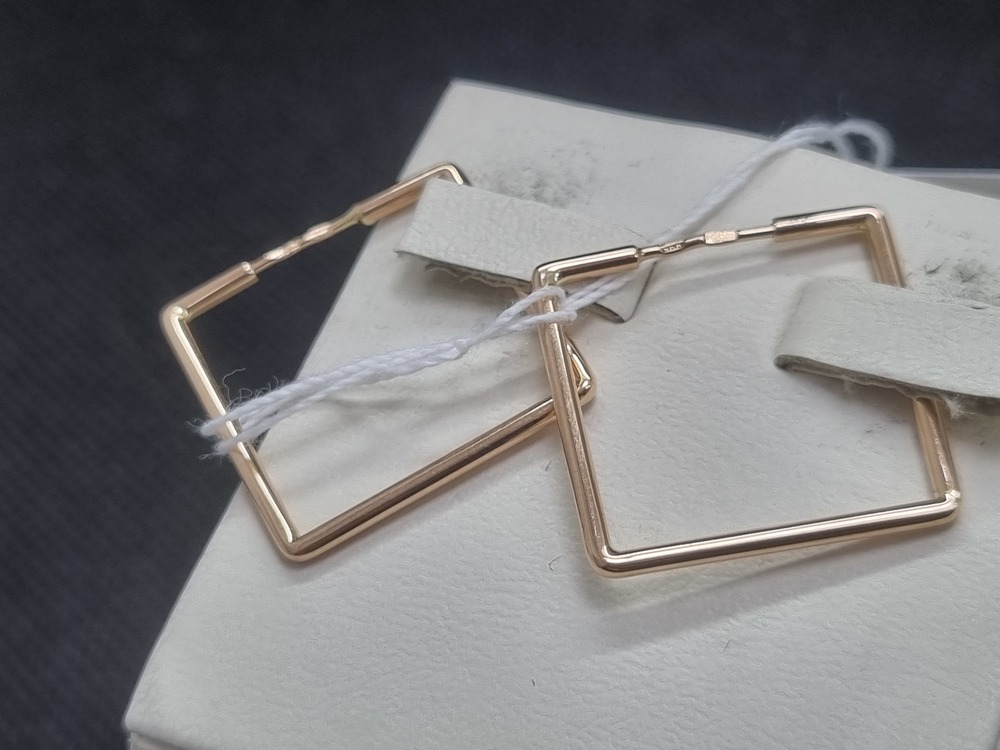 СЕРЬГИ БЕЗ КАМНЯ (Au 585)