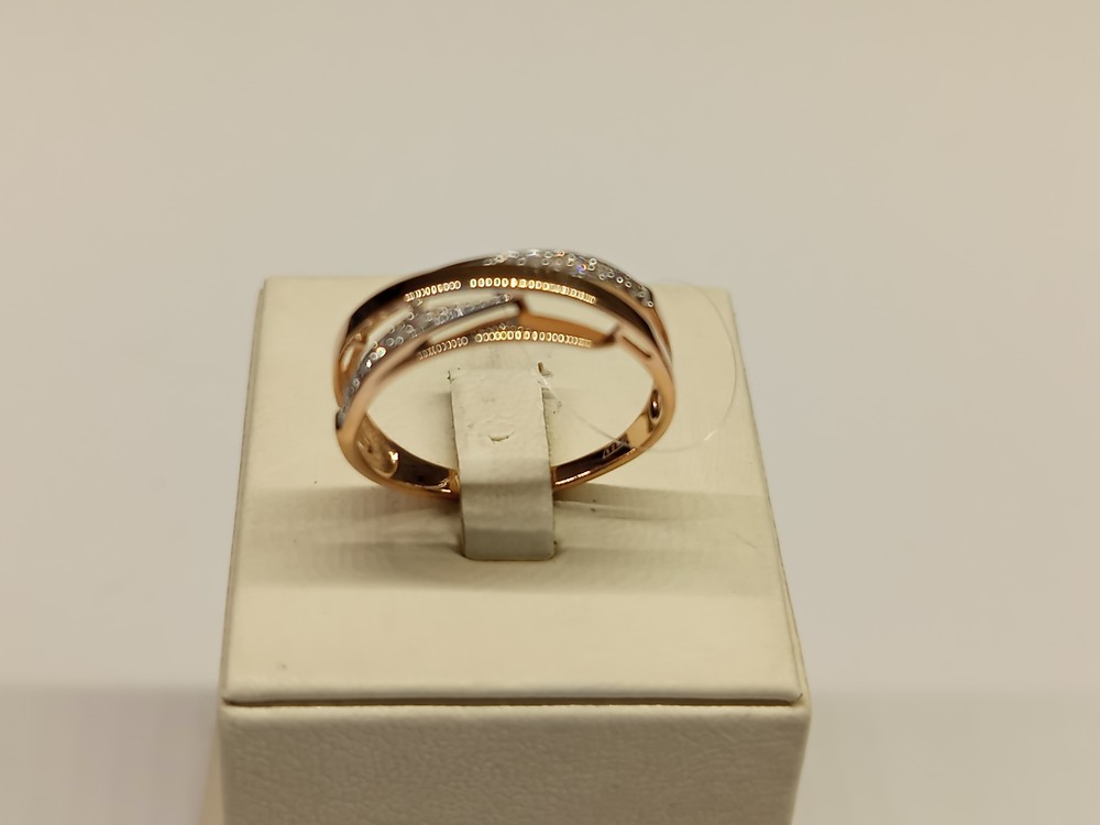 КОЛЬЦО С КАМНЯМИ (Au 585)