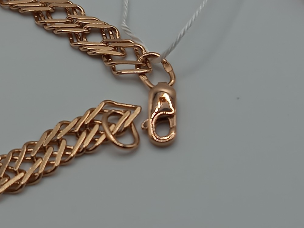 БРАСЛЕТ ПОЛНОВЕСНЫЙ Ромб тройной Au 585