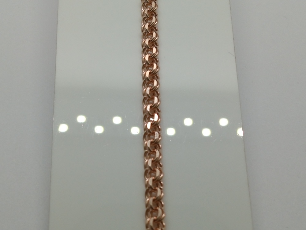 БРАСЛЕТ ПУСТОТЕЛЫЙ Бисмарк (Au 585)