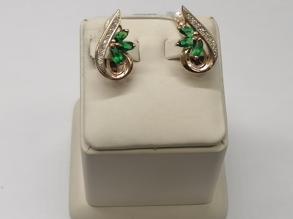 СЕРЬГИ С КАМНЯМИ (Au 585)