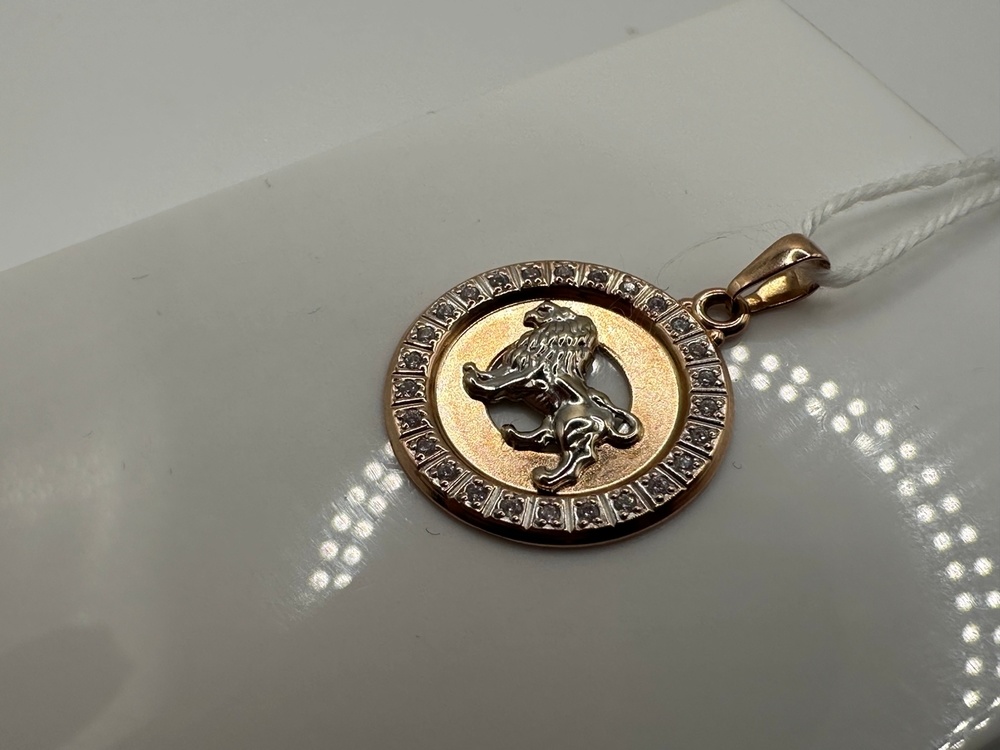 ПОДВЕСКА ЗНАК ЗОДИАКА ЛЕВ Au 585