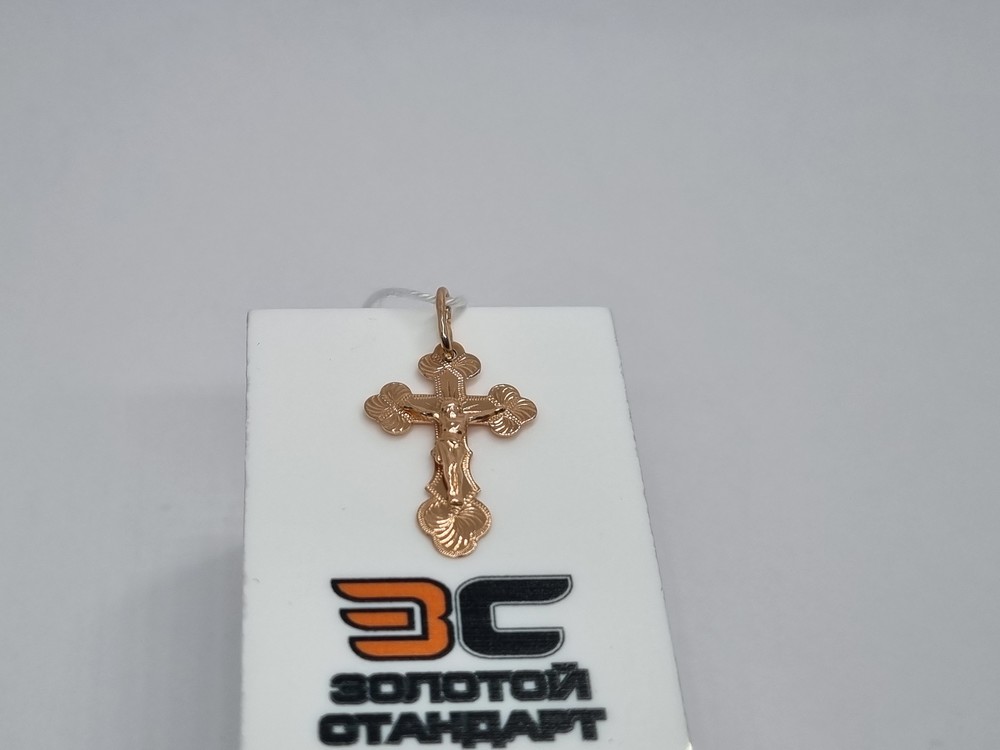 ПОДВЕСКА КРЕСТ БЕЗ КАМНЯ (Au 585)