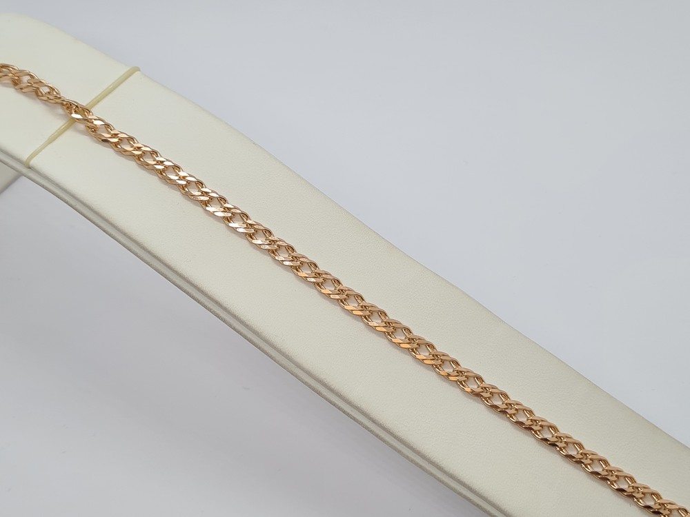 7070154-18 БРАСЛЕТ ПОЛНОВЕСНЫЙ Ромб двойной (Au 585)