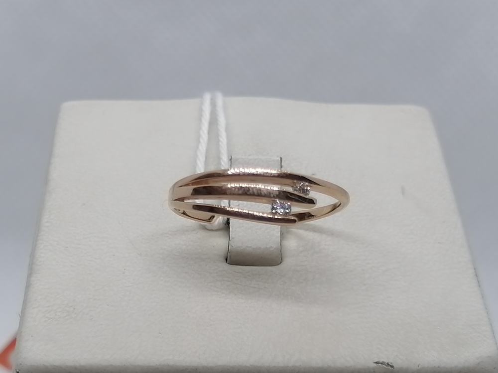 КОЛЬЦО С КАМНЯМИ (Au 585)