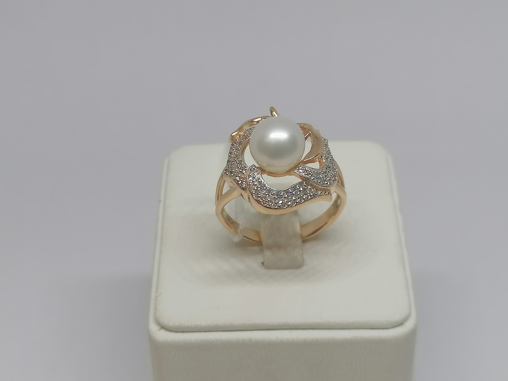 КОЛЬЦО С КАМНЯМИ (Au 585)