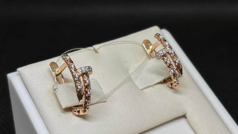 СЕРЬГИ С КАМНЯМИ (Au 585)