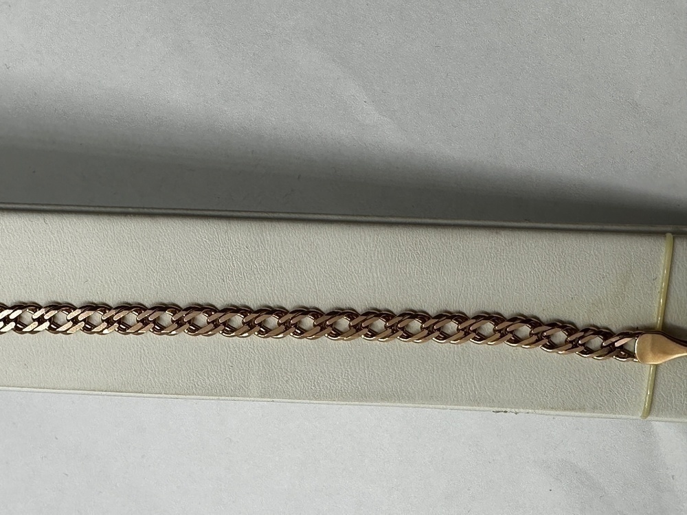 БРАСЛЕТ ПОЛНОВЕСНЫЙ Ромб двойной Au 585