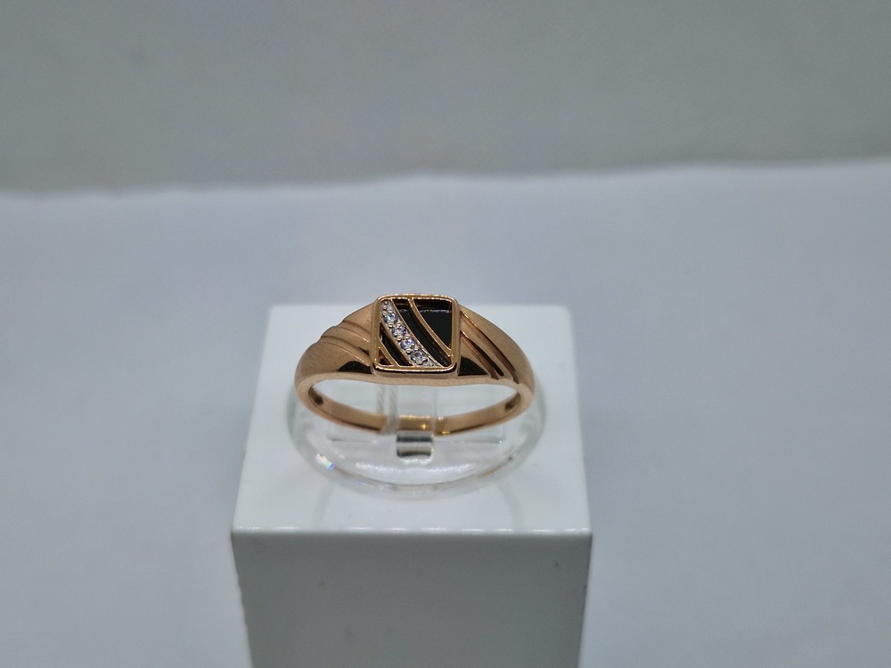 ПЕЧАТКА С КАМНЯМИ (Au 585)