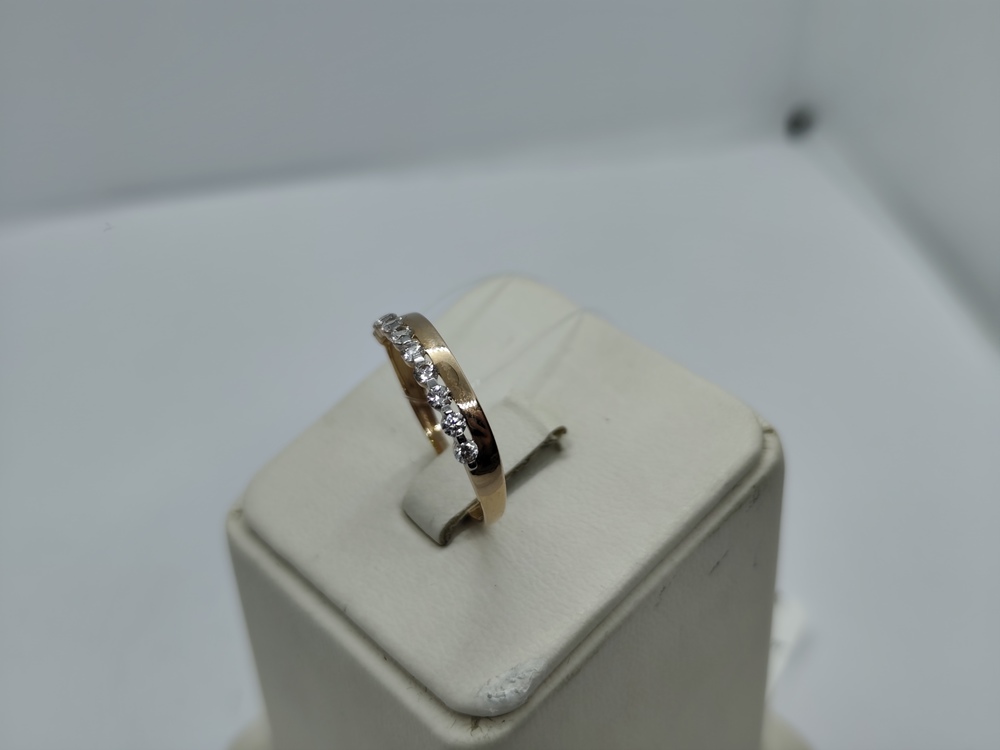 КОЛЬЦО С КАМНЯМИ (Au 585)