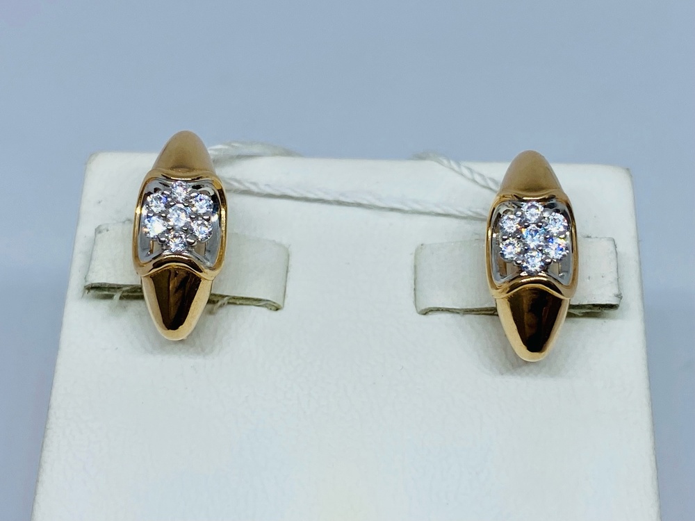 СЕРЬГИ С КАМНЯМИ (Au 585)