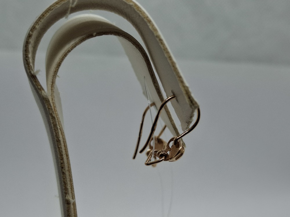 СЕРЬГИ ПЕТЕЛЬКА без камня (Au 585)