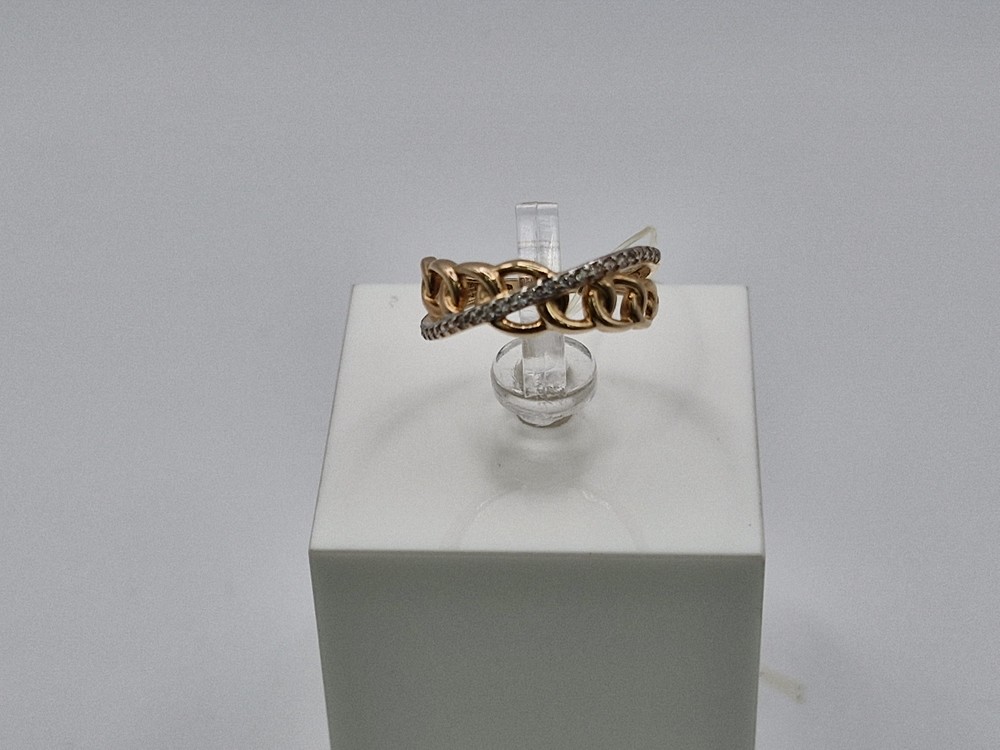 КОЛЬЦО С КАМНЯМИ (Au 585)