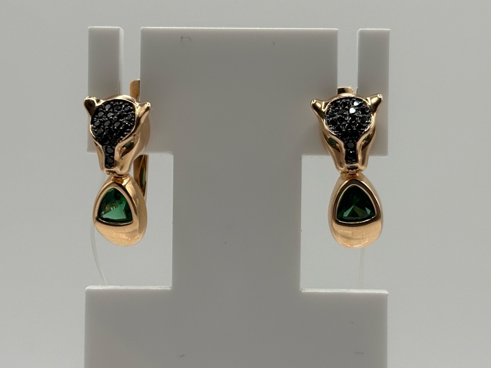 СЕРЬГИ С КАМНЯМИ (Au 585)