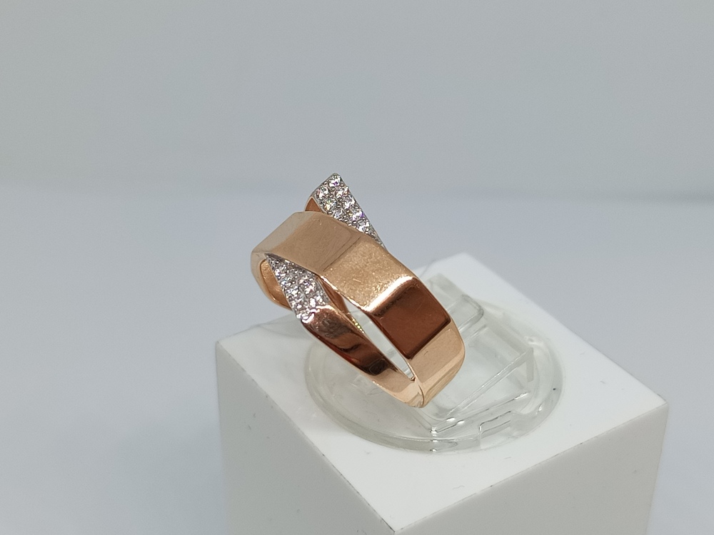 КОЛЬЦО С КАМНЯМИ (Au 585)