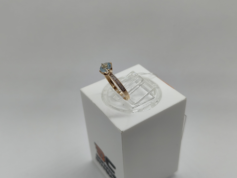 КОЛЬЦО С КАМНЯМИ (Au 585)